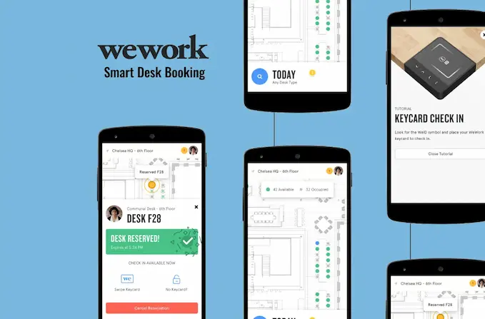 WeWork Smartdesk Booking